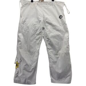 Fuji Martial Arts Gi Pants Size A4‎ White Jiu Jitsu Karate Uniform Patches